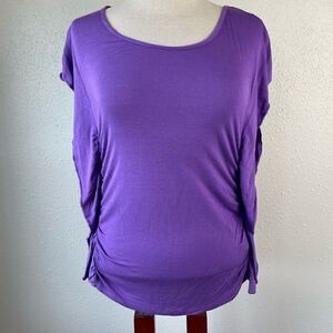 JW Style Purple Shirt Size S EUC